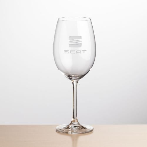 Custom Barware Glasses - Wine Glasses - Keller Wine - Deep Etch