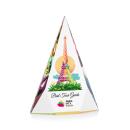 Bragg Full Color Prismatic Pyramid Crystal Trophy