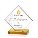 Argueta Full Color Amber Crystal Trophy