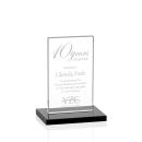 Riggs Black Rectangle Crystal Trophy