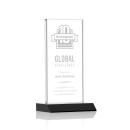 Stanley Black Rectangle Crystal Trophy