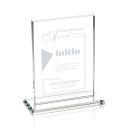 Roach Starfire Rectangle Crystal Trophy