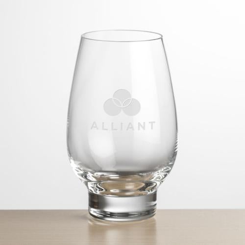 Custom Barware Glasses - Wine Glasses - Hayden Stemless Wine - Deep Etch