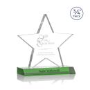 Ibarra Star Green Crystal Trophy