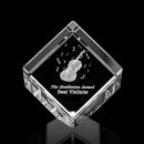 Klein Dotson Cube 3D Square / Cube Crystal Trophy