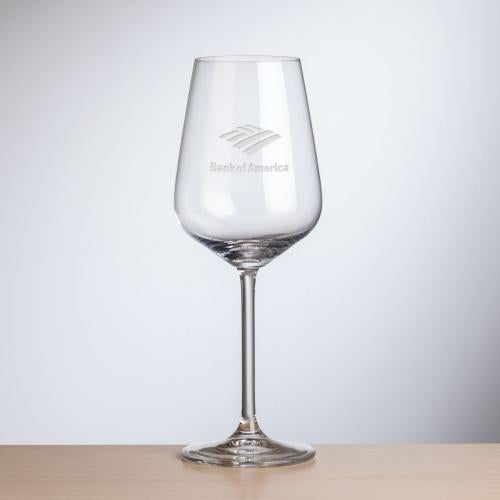 Custom Barware Glasses - Wine Glasses - Eaton Wine - Deep Etch