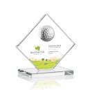 Humphrey Golf Full Color Clear Globe Crystal Trophy