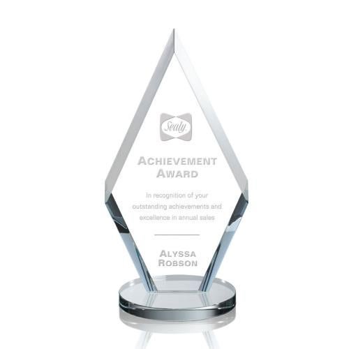 Awards and Plaques - Crystal Trophies - Fitzgerald Clear Crystal Trophy
