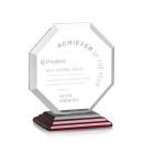 Elder Wood Polygon Crystal Trophy