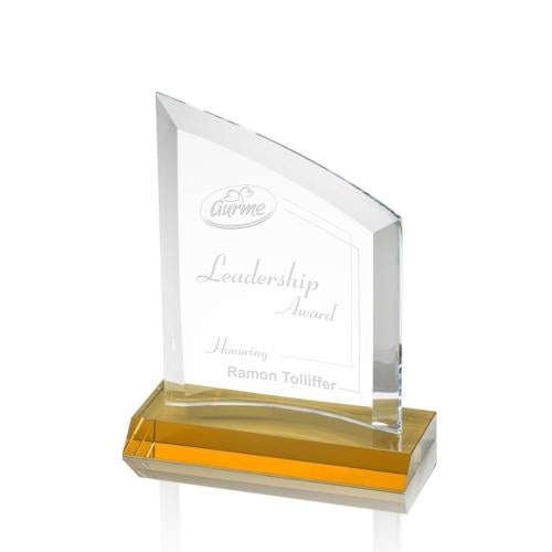 Awards and Plaques - Crystal Trophies - Herndon Amber Peaks Crystal Trophy