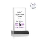 Stubbs Full Color Black Rectangle Crystal Trophy