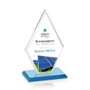 Spicer Full Color Sky Blue Crystal Trophy
