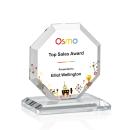 Elder Full Color Starfire Polygon Crystal Trophy