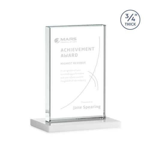 Awards and Plaques - Crystal Trophies - Mohamed Fagan Rectangle Crystal Trophy