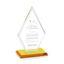 Spicer Amber Crystal Trophy