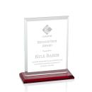 Villa Red Rectangle Crystal Trophy