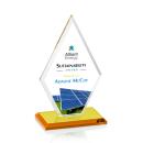Spicer Full Color Amber Crystal Trophy