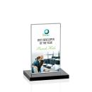 Riggs Full Color Black Rectangle Crystal Trophy