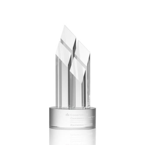 Awards and Plaques - Crystal Trophies - Francisco Clear Towers Crystal Trophy