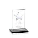 Zuniga Star Black/Silver Rectangle Crystal Trophy