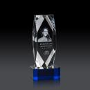 Atkinson 3D on Base Blue Towers Crystal Trophy