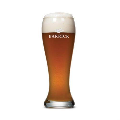 Custom Barware Glasses - Beer Glasses - University Pilsner - Deep Etch