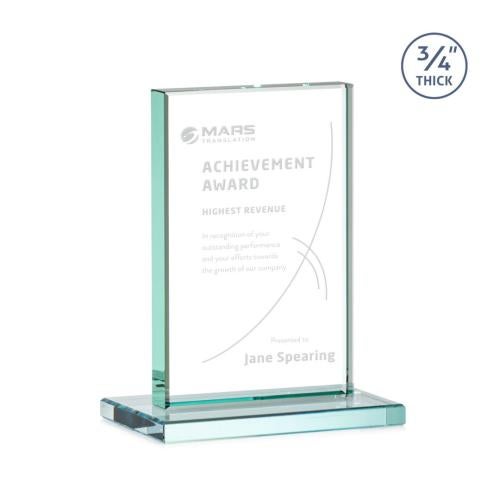 Awards and Plaques - Glass Trophies - Mohamed Jade Glass Trophy