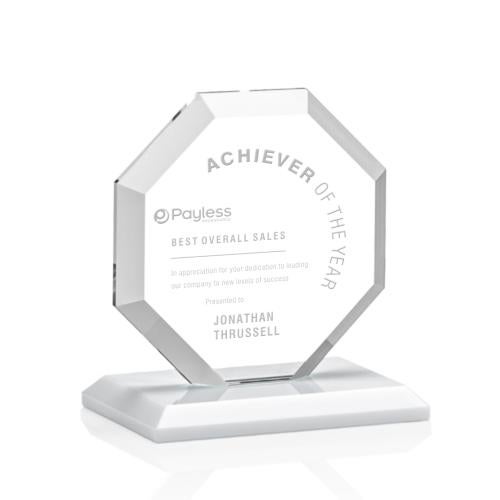 Awards and Plaques - Crystal Trophies - Elder Fagan Polygon Crystal Trophy