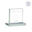 Landers Jade Square / Cube Glass Trophy