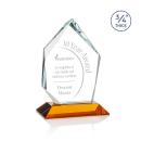Boone Ice Peak Amber Crystal Trophy