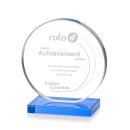 Drummond Sky Blue Circle Crystal Trophy