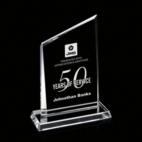 Awards and Plaques - Crystal Trophies - Representative  Starfire Peaks Crystal Trophy