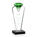 Leach Emerald Crystal Trophy