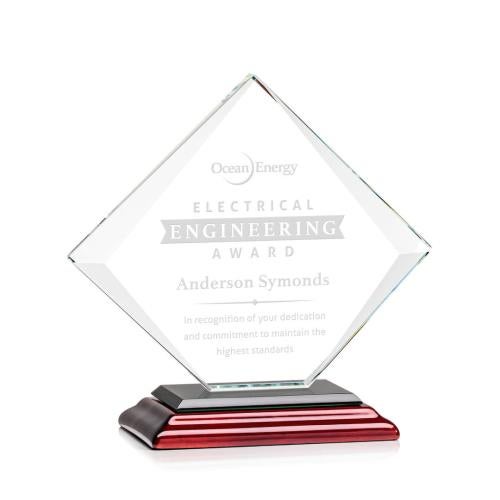 Awards and Plaques - Crystal Trophies - Latham Wood Crystal Trophy