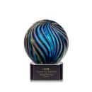 McCray on Half Round Base Black Globe Glass Trophy