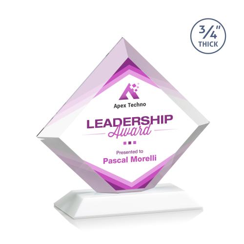 Awards and Plaques - Crystal Trophies - Carlson Full Color Fagan Crystal Trophy