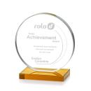 Drummond Amber Circle Crystal Trophy