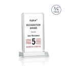 Stubbs Full Color Clear Rectangle Crystal Trophy