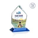 Boone Ice Peak Full Color Sky Blue Peaks Crystal Trophy