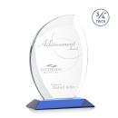 Oakes Blue Flame Crystal Trophy