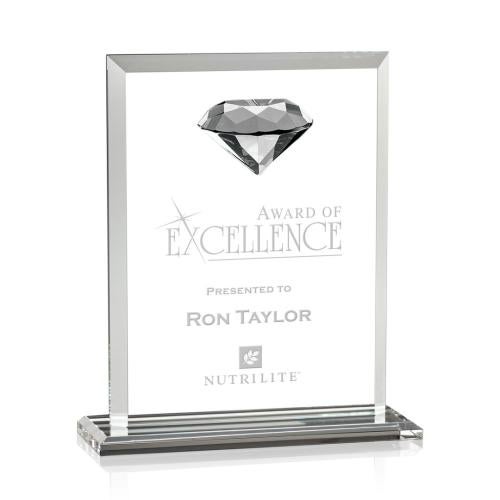 Awards and Plaques - Crystal Trophies - Latham Diamond Diamond Crystal Trophy