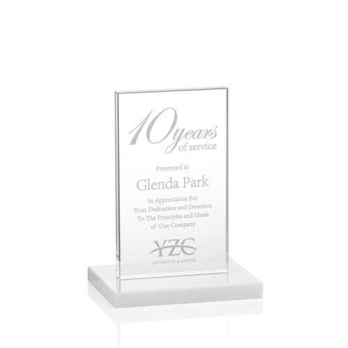 Awards and Plaques - Crystal Trophies - Riggs Fagan Rectangle Crystal Trophy
