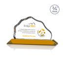 Hagen Full Color Amber Crystal Trophy