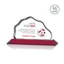 Hagen Full Color Red Crystal Trophy