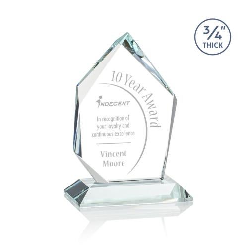 Awards and Plaques - Crystal Trophies - Boone Ice Peak Starfire Peaks Crystal Trophy