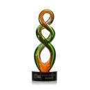 Haney Black Unique Glass Trophy
