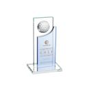 Oleary Golf Sky Blue Rectangle Crystal Trophy