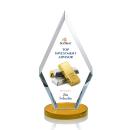 Fitzgerald Full Color Amber Crystal Trophy