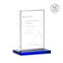 Mohamed Blue Rectangle Crystal Trophy