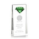 Stone Diamond Emerald Towers Crystal Trophy